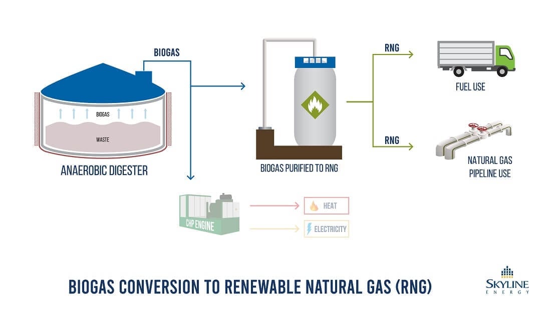 Skyline Clean Energy Fund - Biogas to RNG diagram