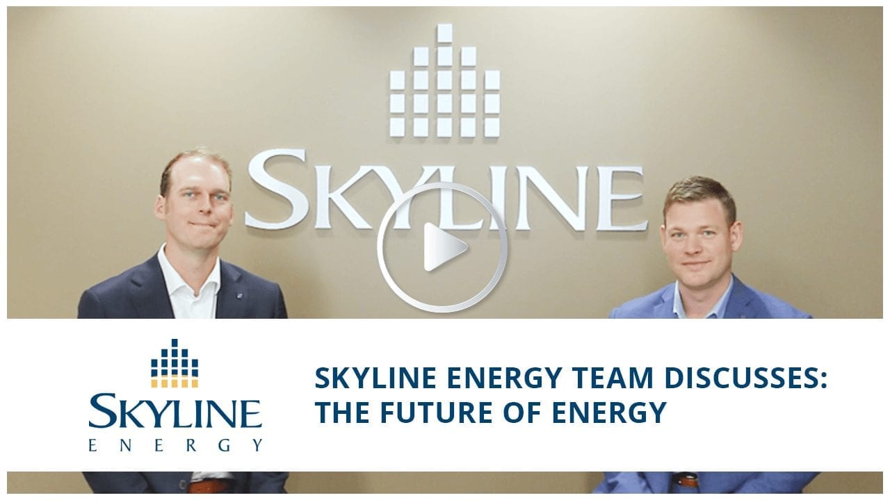 Rob Stein, President of Skyline Energy, with Tyler Balding, the Director of Business Development